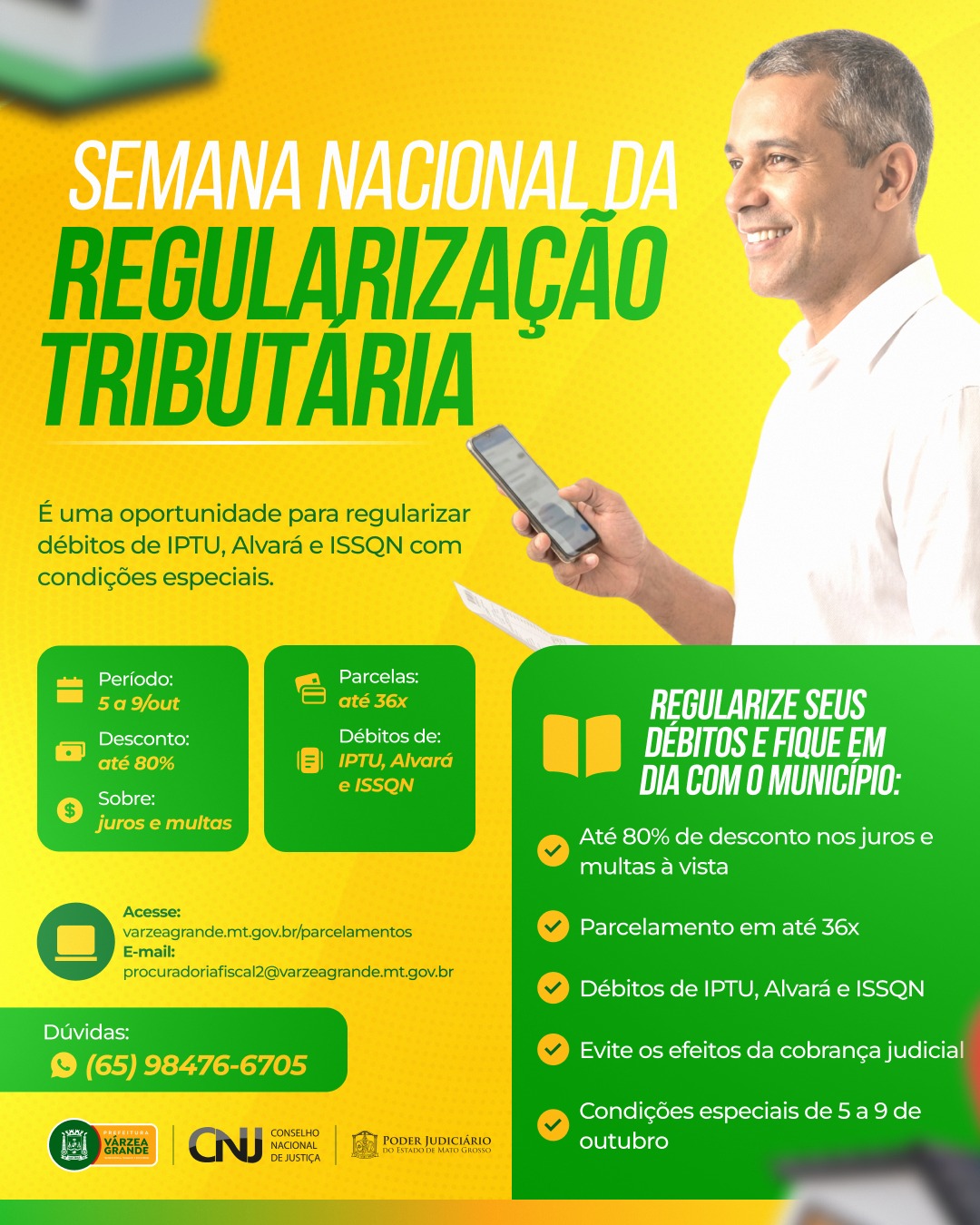 Semana Nacional da Regularização Tributária: condições especiais de 5 a 9 de outubro